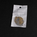 Cat couple matching puzzle necklaces in gold and silver finish with polished metal surface - Round Yin Yang / Gold & Silver Cat (Pendants Only)
