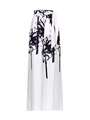 High-waist wide-leg swimsuit trousers with elegant floral print and self-tie belt - One Size / Printed Wide Leg Pants