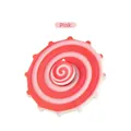 Spinner à main en spirale dégradée rose et blanc avec des bords tactiles arrondis - Rose