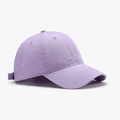 Classic light purple cotton baseball cap with adjustable strap and curved brim - Adjustable / Mauve