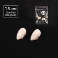 13mm vampire fangs cosplay teeth props for Halloween party, ivory white, one pair set - 13mm Pair Bagged