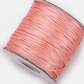 Pink Korean waxed cord for DIY jewelry making with silky smooth texture, 10 meters roll - Pink