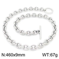 Steel OT Necklace (KN230526-K)
