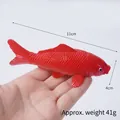 Red simulation koi fish pendant made of PVC soft rubber with fine scale textures - 11cm / Model Style / Red