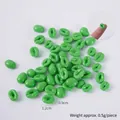 Grüne PVC Kaffeebohnen Perlen für DIY Schmuckherstellung und Kunsthandwerk 12x9mm - 500g Beutel / Grüne Kaffeebohnen (500g)