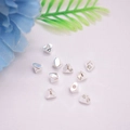 Onregelmatige 14K goudgevulde zilveren afstandhouders voor DIY sieraden op witte stof - 3mm Zilveren Nuggets / Zilver