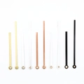 Quartz clock hand set in gold, silver, rose gold, white, and black metal finishes - Black