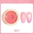 Solid shimmer nail gel in shade 021 with sparkling pink pearl finish in a jar - Solid Gel 21