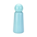 Light blue 350ml stainless steel insulated water bottle with unique spherical lid design - Azure Blue