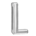 Polierter silberner Legierung Buchstabe L für 10mm DIY-Armbänder und Zubehörteile - L