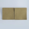 Olive green microfiber velvet jewelry envelope pouch with snap flap and precision stitching - Army Green