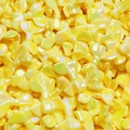 Iridescent yellow bow charm beads for DIY jewelry and accessory making projects - Yellow