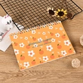 Orange floral release paper notebook with white spiral binding for creative journaling - A5 / Orange Flower