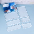 DIY silicone mold set for 6-piece resin storage box featuring semi-transparent tools - Multifunctional Storage Box Mold