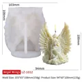 3D καλούπι σιλικόνης για κεριά φτερά αγγέλου με έτοιμο κερί και λεπτομέρειες μεγέθους - Φτερά αγγέλου LZ-1012