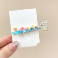 Sparkling mermaid tail hair clip with K9 gradient crystals and rhinestones on gold base - AB White