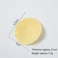 Éponge de nettoyage facial comprimée en pulpe de bois jaune de 5,5 cm de diamètre - Original-Modèle Uniquement