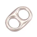 Silver stainless steel soda tab connector charm for DIY handmade jewelry bracelets - Soda Can Tab / Silver
