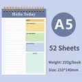 A5 spiral notebook with 52 pages for daily planning and task tracking in blue - A5 - Blue Purple