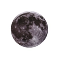 Badge rond en fer-blanc motif lune avec détails réalistes de cratères et paysages lunaires - Surface lunaire réaliste (XZ8127)
