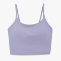 Lavender high-impact sports bra with ultra-thin straps and seamless nylon fabric - Lavender