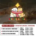 Christmas dog static window sticker featuring poodle and shiba inu with merry christmas text - 30x30cm / Dog Theme (P-SD243)