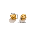 5mm golden stainless steel baroque style spacer bead with 2mm hole for DIY jewelry - Style B / 5mm / Gold