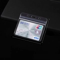 Transparent waterproof horizontal ID card holder with 97x86mm dimensions and sealing strip - Transparent Waterproof Sleeve - A1 Horizontal