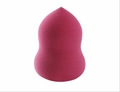 Rose red gourd-shaped makeup sponge for smooth foundation application on white background - Gourd Wine Red (Bottled)