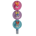 Pastel stackable highlighter featuring pink, purple and blue cartoon rabbit designs - Bulk Packaging / New Rabbit Item