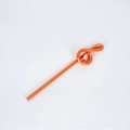Creative orange music note shaped flexible pencil with a red eraser on the top - Orange