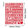 Self-adhesive 1-inch red vinyl alphabet and number stickers for DIY scrapbooking crafts - 1 Inch Bold-Red