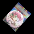 Sacchetto olografico OPP con Ram di Re:Zero, personaggio anime su spilla tonda in metallo - (65 Mm In Basso) Rainbow Light