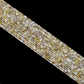 Multi-color square crystal agate beads in white yellow and brown for jewelry making - Persian Gulf Agate