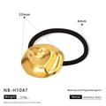 Fiche technique pour élastique en acier inoxydable avec dimensions et décor doré - Style Géométrique Irrégulier (NB-H1047)