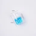 Porte-clés mini chope de bière avec liquide bleu et mousse, hauteur 3,7 cm pour artisanat - Cocktail Bleu - Style Sans Fermoir