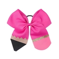 Dettaglio del fiocco per capelli in gros-grain rosa con design creativo a matita - 05# Rosa Fucsia (FQ01)