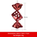 18cm red electroplated dice candy Christmas ornament with hanging string for tree decoration - 18CM Red & White Dice Candy Ornament