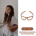 Retro amber tortoiseshell sunglasses style headband with a 38cm circumference - Amber Pattern Eyeglass Hairband