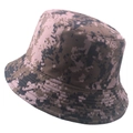 Pink digital camouflage bucket hat with pixelated military pattern for summer outdoor - 5.8cm / Pink Brown Digital Camouflage (Color 9)