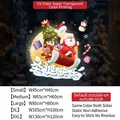 Christmas tree and Santa static window stickers in various sizes with UV color printing - Static Cling No Glue / Small [45*40CM]