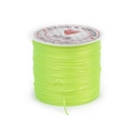 Flat fluorescent yellow elastic crystal cord for DIY jewelry and bracelet beading - 0.6mm*50m / Neon Yellow