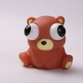Brown bear squeeze toy with funny pop-out eyes for stress relief and sensory play - Pop Out Eyes Small Bear