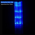 Five pack of blue LED glow sticks measuring 48cm for concerts and party events - Medium / Blue