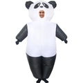 Giant inflatable panda costume in black and white for funny party entertainment - Panda White Shoulders / One Size