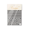 Japanese style black thorn and ink splash nail art stickers on ultra-thin flexible film - Black Thorns Style (TA14)