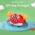 Red running bubble crab toy for babies, inertially powered with OPP bag packaging - OPP Bag / Red