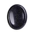 Pierre de souci ovale en pierre de sable bleu polie avec paillettes scintillantes - Pierre de Sable Bleue / 45*35*8mm