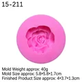 Pink rose flower silicone mold for handmade soap, candles, and resin crafts - Rose Flower / Pink