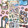 Cute cartoon animal stickers for DIY scrapbooking with summer fruit and cat designs - Summer Party